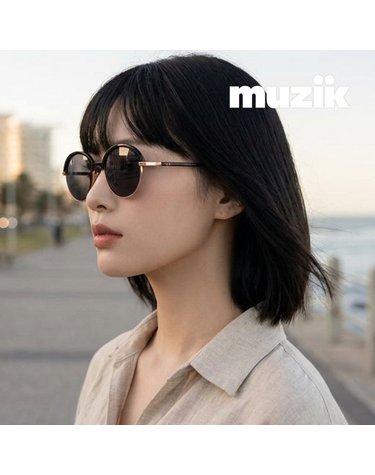 뮤지크 LENTO 01 G 렌토 라운드 하금테 보잉 패션 선글라스