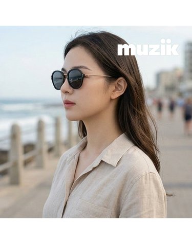 뮤지크 NOOK 01 G 누크 라운드 콤비 보잉 경량성 패션 선글라스