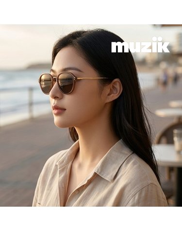 뮤지크 NOOK 04 G 누크 라운드 콤비 보잉 패션 선글라스