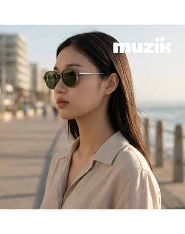 뮤지크 NOOK 21 S 누크 라운드 콤비 보잉 레트로 경량성 패션 선글라스