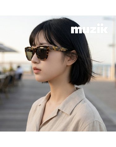 뮤지크 POP 02 팝 라운드 뿔테 프랑스 패션 선글라스