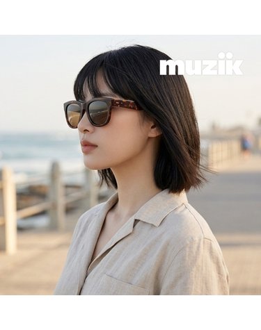 뮤지크 POP 03 팝 라운드 뿔테 프랑스 패션 선글라스