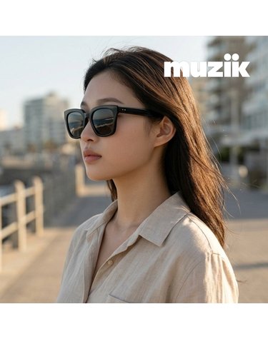 뮤지크 RAGTIME 01 래그타임 스퀘어 뿔테 오버 프랑스 패션 선글라스