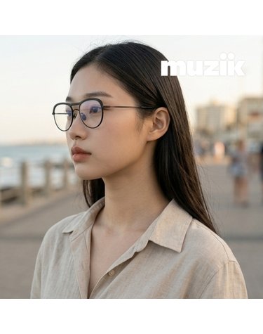 뮤지크 HIGHGROVE 01 하이그로브 라운드 메탈 보잉 클래식 패션안경테