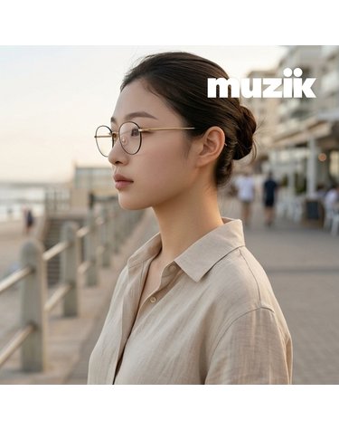 뮤지크 NEO BG 네오 라운드 보잉 티타늄 패션안경테
