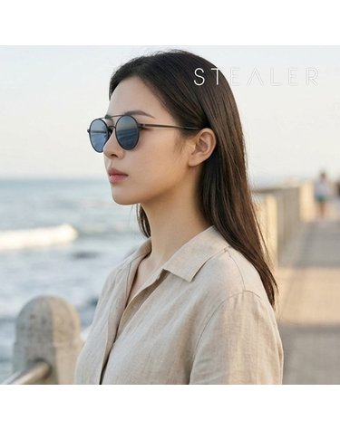 스틸러 RAAVI 01 라비 라운드 스틸 투브릿지 보잉 경량성 패션 선글라스