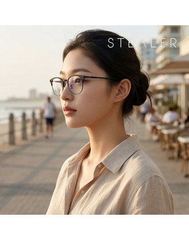 스틸러 DELTA 01 델타 라운드 하금테 콤비 티타늄 패션안경테