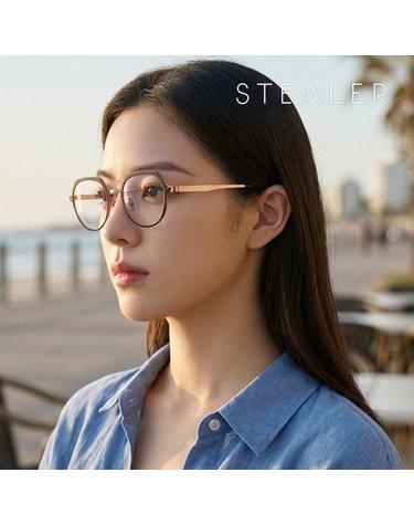 스틸러 MIGHTY 09 마이티 라운드 스틸 플랫 프레임 패션안경테