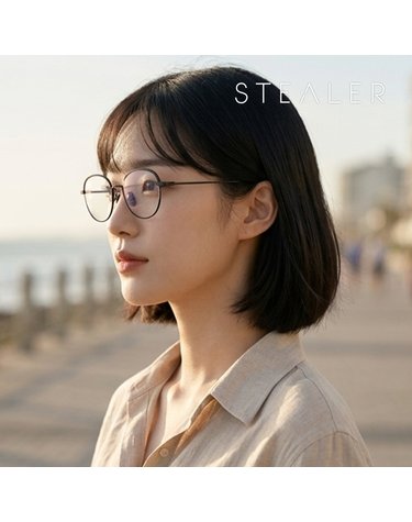 스틸러 SIGNAL 01 시그널 라운드 보잉 티타늄 경량성 유니크 패션안경테