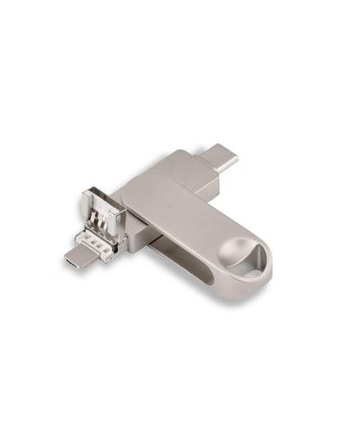 올인원 OTG젠더 USB 3.0 + 8PIN + C타입 외장메모리  OTG2