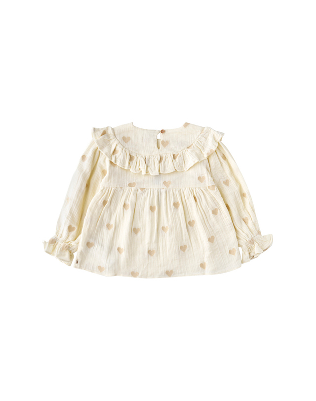 봉통 [BONTON] 봉통 OW메디블라우스 (75A7T-310-05) 착용컷