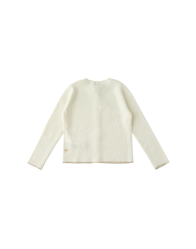 봉통 [BONTON] 봉통 WH로타골지가디건 (75A7T-200-01) 착용컷