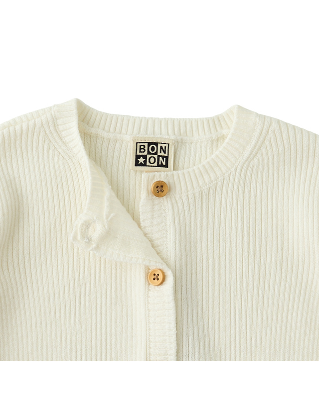 봉통 [BONTON] 봉통 WH로타골지가디건 (75A7T-200-01) 착용컷