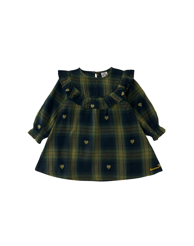 봉통 [BONTON] 봉통 베이비 DR하트체크원피스 (75A7T-M00-13) 착용컷