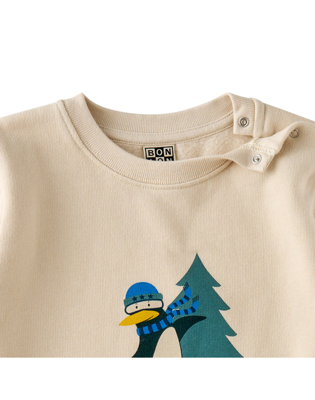 봉통 [BONTON] 봉통 베이비 OW스노우스웨트셔츠 ＋기모 (75A7T-L34-06) 착용컷