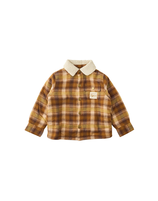 봉통 [BONTON] 봉통 CM체크플리스셔츠 (75A7T-320-04) 착용컷