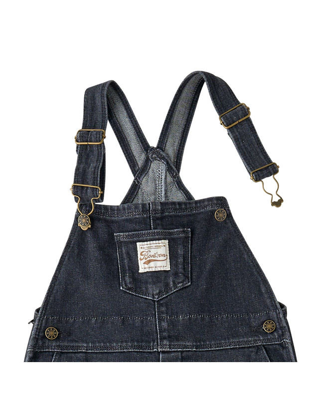 봉통 [BONTON] 봉통 DD데님오버롤팬츠 (75A7T-410-21) 착용컷