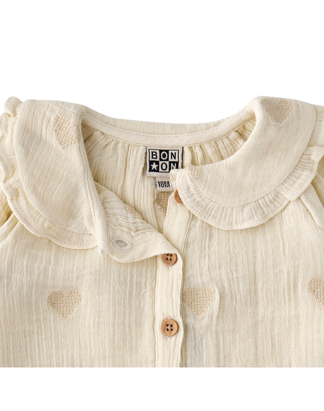 봉통 [BONTON] 봉통 베이비 OW하트블라우스 (75A7T-L10-02) 착용컷