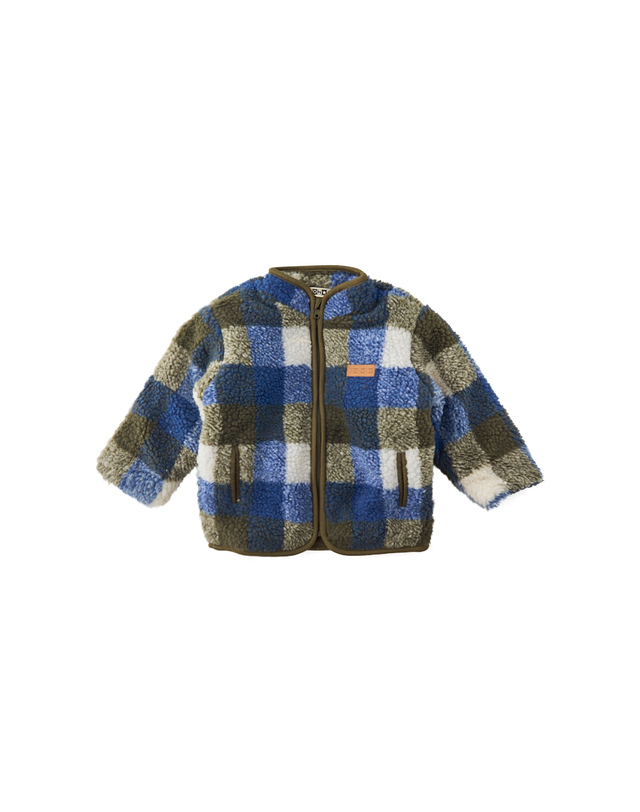 봉통 [BONTON] 봉통 베이비 DN체크플리스점퍼 (75A7T-J17-02) 착용컷
