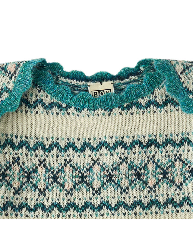 봉통 [BONTON] 봉통 베이비 OW노르딕스웨터 (75A7T-L00-01) 착용컷