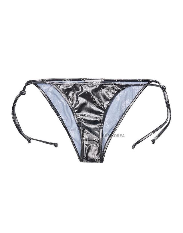 비비안 웨스트우드 [비비안 웨스트우드] SS25 여성 로고패턴 비키니 수영복 8101000F J0098 N401 착용컷