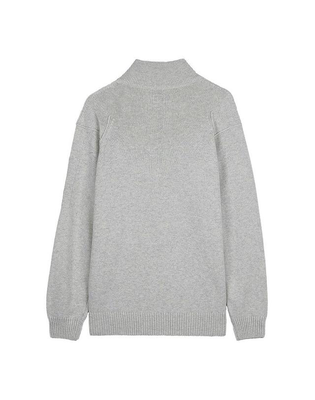 씨피컴퍼니 [CP컴퍼니] FW25 남성 램스울 반집업 니트 19CMKN709A 110149A M13 착용컷