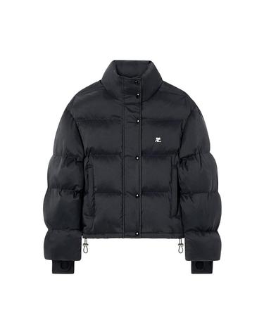 [꾸레쥬] FW25 여성 로고 자수 패딩 자켓 323CMA106PL0112 9999