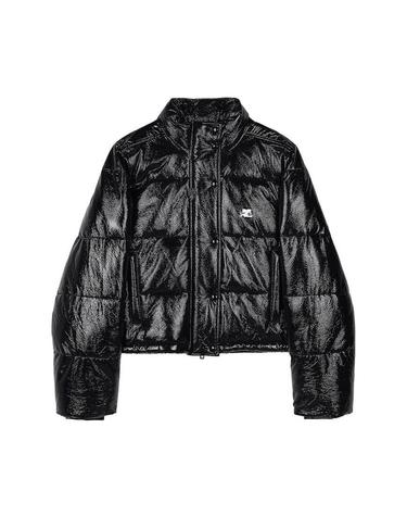 [꾸레쥬] FW25 여성 크롭 비닐 패딩 323CMA106VY0016 9999
