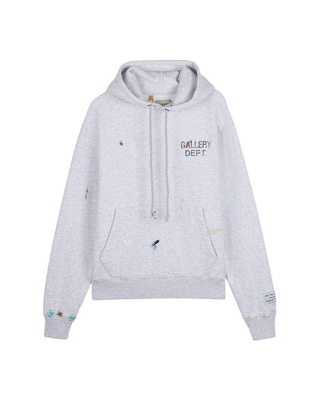 갤러리 디파트먼트 [갤러리 디파트먼트] FW25 남성 GD 페인트 로고 후디 GPH-50044 LHGY 착용컷