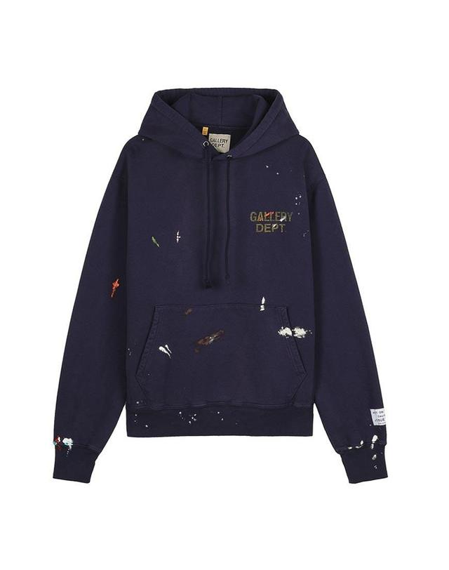 갤러리 디파트먼트 [갤러리 디파트먼트] FW25 남성 GD 페인트 로고 후디 GPH-50044 VNTN 착용컷