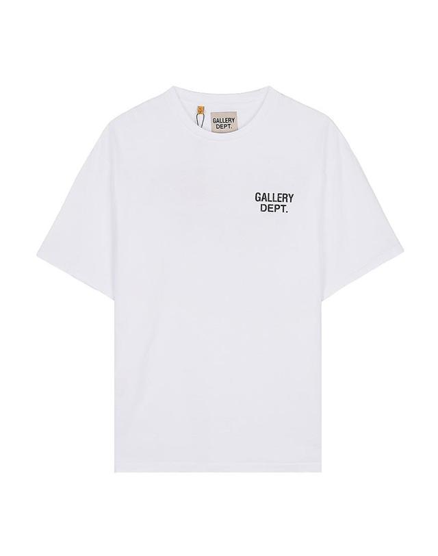 갤러리 디파트먼트 [갤러리 디파트먼트] SS26 남성 GD 로고 더스티 티 TOP043 CLWH 착용컷