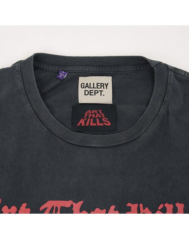 갤러리 디파트먼트 [갤러리 디파트먼트] FW25 남성 캐슬 그래픽 티셔츠 ATKT-10071 VBLK 착용컷