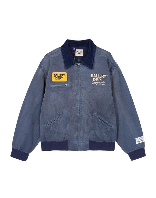 갤러리 디파트먼트 [갤러리 디파트먼트] FW25 남성 로고 패치 메카닉 자켓 MJKT-20044 NAVY 착용컷