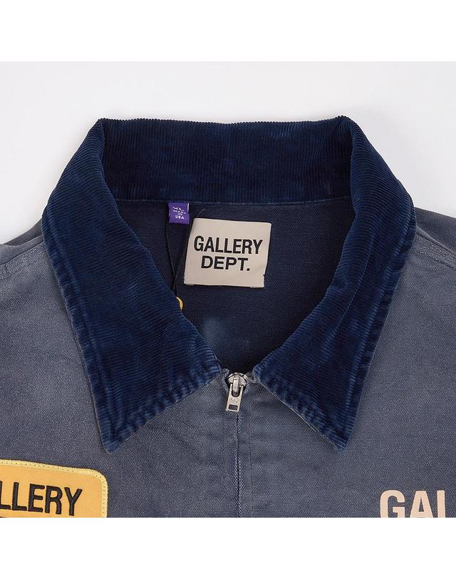 갤러리 디파트먼트 [갤러리 디파트먼트] FW25 남성 로고 패치 메카닉 자켓 MJKT-20044 NAVY 착용컷