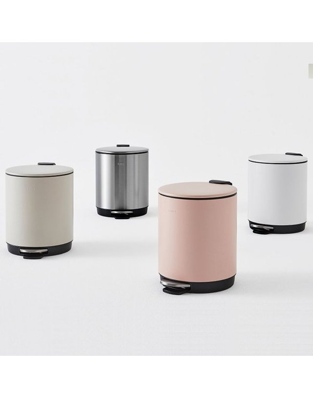 한샘 [갤러리아] 한샘 심플라운드 페달휴지통 5L 4color 착용컷