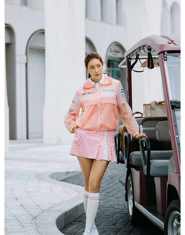[유현주 PICK!] 시그니처 자카드 셋업 플리츠 스커트_PWSK5E0076_O5