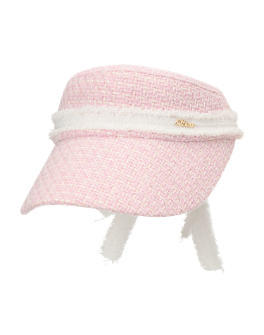 트위드 리본 바이저_PWHA5F0071_P1