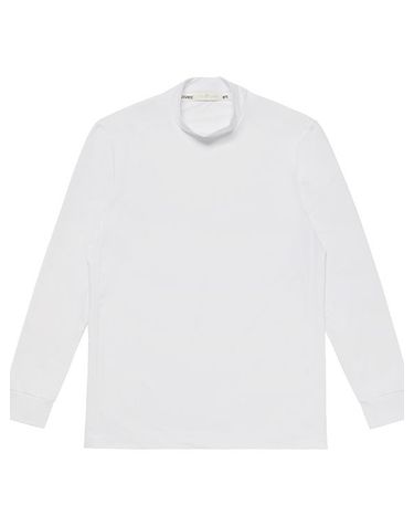 MOCK NECK T-SHIRT_PMTS3F0004_WT