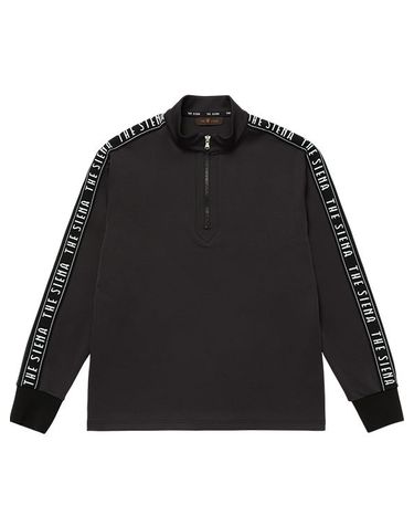HALF ZIP-UP SIENA T-SHIRT_PMTS4Z0009_BK