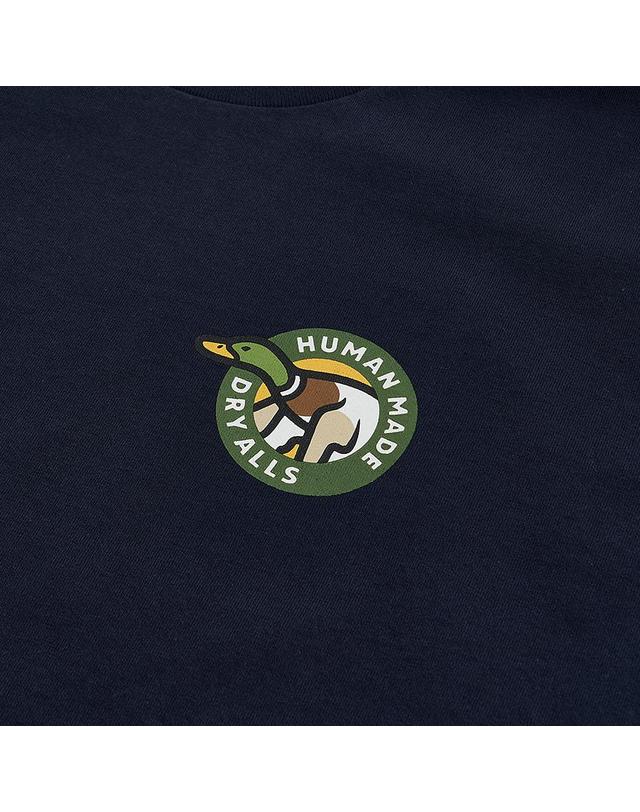 휴먼메이드 [휴먼메이드] FW25 남성 그래픽 롱슬리브 티셔츠 HM30CS045 NAVY 착용컷