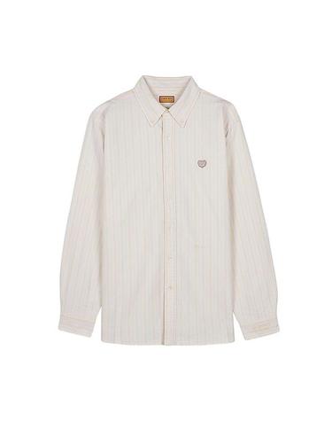 [휴먼메이드] SS26 남성 스트라이프 OX 셔츠 HM31SH030 YELLOW