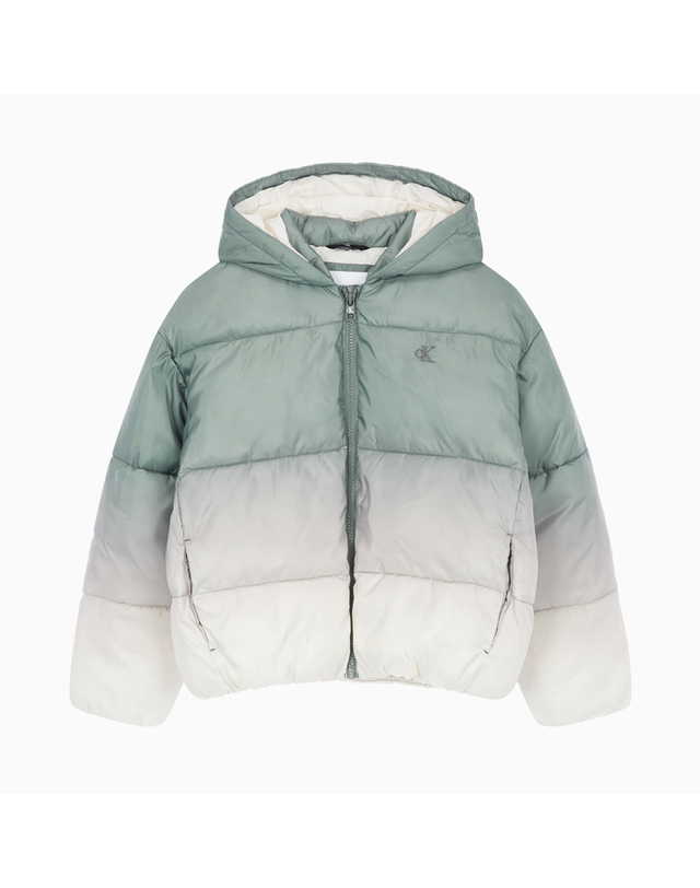 캘빈클라인 키즈 캘빈클라인키즈 GRADIENT BOMBER JACKET Gradient Meteor Green_CKJ4C4O4007 착용컷