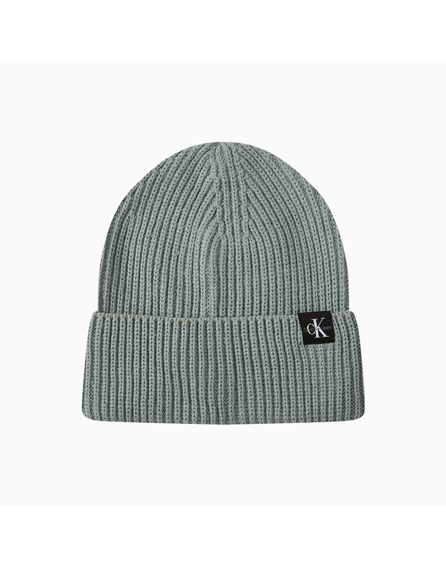 캘빈클라인 키즈 캘빈클라인키즈 MONOGRAM RIB BEANIE Meteor Green_CKJ4AFA2004 착용컷