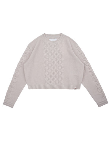 CABLE SWEATER Chateau Gray