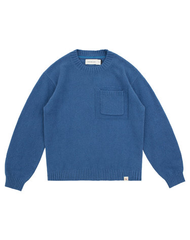 RELAXED COMFORT YARN SWEATER Ensign Blue