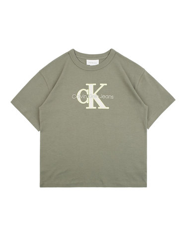 OUTLINED FLEECE MONO T-SHIRT Dusty Olive