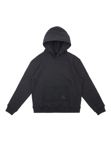 CONTRAST POCKET HOODIE Ck Black