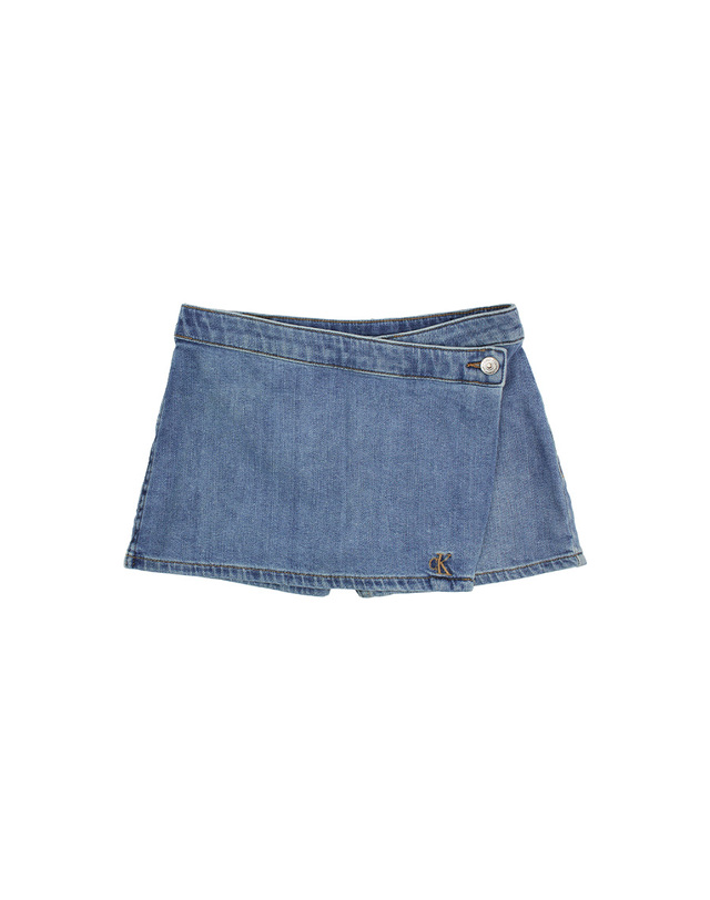 캘빈클라인 키즈 캘빈클라인키즈 DENIM SKORT SOFT BLUE COMF Soft Blue Comfort 착용컷