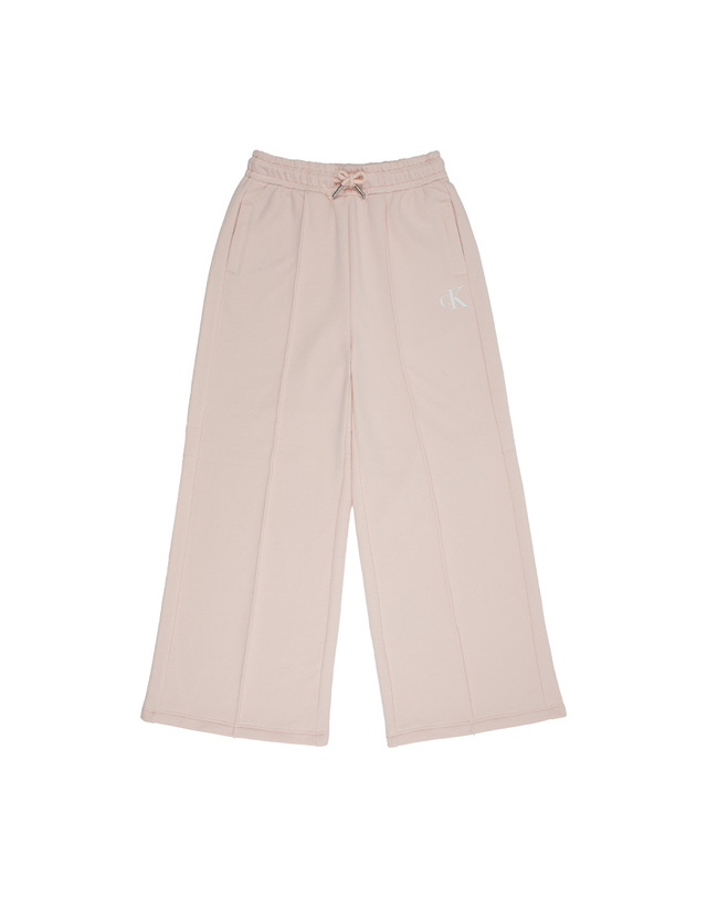 캘빈클라인 키즈 캘빈클라인키즈 CK LOGO WIDE LEG SWEATPANTS Silver Peony 착용컷