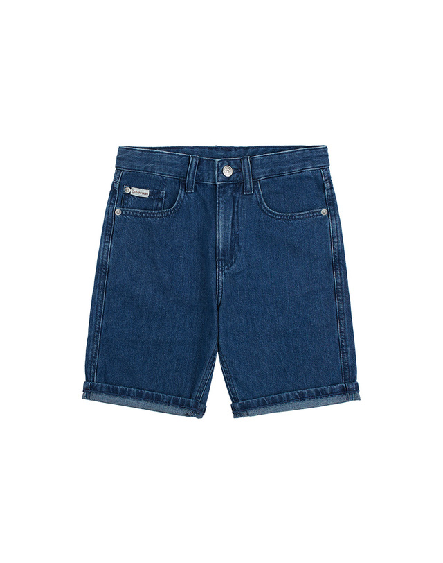 캘빈클라인 키즈 캘빈클라인키즈 VIBRANT BLUE RLXD DENIM SHORTS Vibrant Blue 착용컷